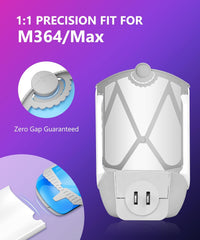 10 Pack Refill Cartridges High-Stick Refills Compatible with Indoor Light M364 & Max, Easy to Replace