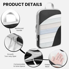 10-Piece Compression Packing Cubes—Lightweight, Expandable (Travel Essentials, Luggage Storage)