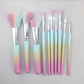 10-Piece Lavender Makeup Brush Set: Powder Eye Shadow Tools, Premium Beauty Essentials