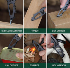 10 in 1 Keychain Gift Tool Father’s Day Dad Gifts Birthday Gift, Keychain Presents, Portable Tool