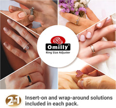 14 Sizes Ring Sizer Adjuster for Loose Rings Silicone Ring Guards Invisible Ring Spacers Fitter for Women and Men