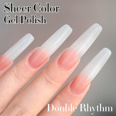 15ML Gel Nail Polish Pure Sheer Same Color Same Bottle Soak Off Gel Polish Art Manicure Salon DIY at Home for Women
