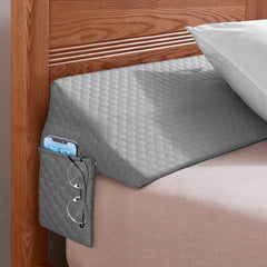 Wedge Pillow for Bed Wall Gap - Non-Slip Lumbar Support Bed Gap Filler Pillow
