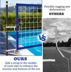 Upgraded 15x3ft Inground Pool Volleyball Net, Thick Borders, Metal Buckles, Adult & Family, 2025 Summer Party Gift