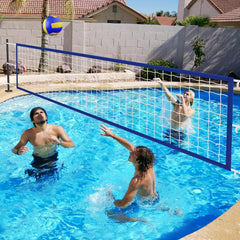 Upgraded 15x3ft Inground Pool Volleyball Net, Thick Borders, Metal Buckles, Adult & Family, 2025 Summer Party Gift