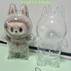 Acrylic Protector Case for Labubu Monster Series. Snap lock display box - figure not included.