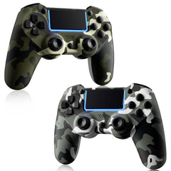 2-Pack Wireless PS4/PS3 Controller w/DualShock, 1000mAh, Audio/Motion/Share