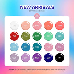 23-Piece 20-Color Gel Polish Kit - UV-Cured Nail Art Tools with Base/Top Coats for Beginners & Home Use, Women’s Gift