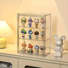1pc Wall-Mounted Acrylic Display Case - Dustproof, for Bubble Shops & LABUBU Dolls. Modern & Durable, Showcase for Collectors