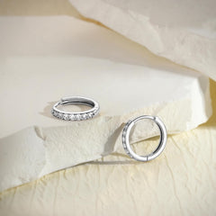 3 Pairs 925 Sterling Silver Hypoallergenic Earrings Set for Multiple Piercing Dainty Small Hoop Earrings Jewelry Gifts for Women