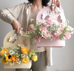 Handheld Flower Box - 38 Compartment Fresh Flower Bag Gifts for Girl for Mother