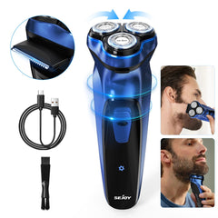 3D Men's Electric Shaver Cordless Shaver with Pop-up Trimmer-