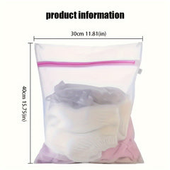 4-piece Durable Laundry Mesh Bag with Zipper Closure