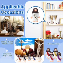100 Mini Jesus Statues - Easter Gifts, Decor, Baptism & Pentecost Favors, Egg Stuffers, Party Decor, Sunday School Gifts