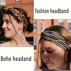 Women's 6-piece Summer Headband Bohemian Style Printed Hair Accessories