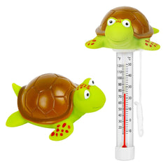 Large Floating Pool Thermometer - Easy Read w/String for Swimming Pools, Spas, Hot Tubs, Ponds (Turtle)