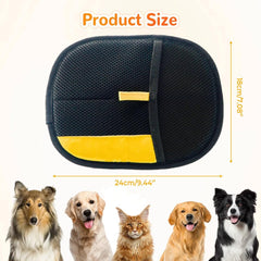 Electrostatic Pet Hair Removal Gloves, Washable for Cats/Dogs Hair on Furniture, Bedding, Car Seats - 2 Pcs