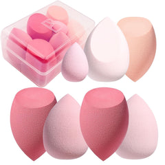 7 Pcs Makeup Sponge Set Blender Sponges for Liquid, Cream, and Powder, Multi-colored