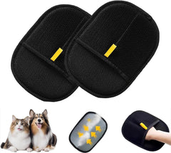 2025 New Pet Hair Removal Gloves (2PCS) - Reusable Grooming Mitt for Furniture, Carpet, Car Seat & Pets