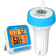 IPX8 Waterproof Wireless Pool Thermometer, Floating Digital Temp Monitor for Pool, Hot Tub, Aquarium - Easy Read