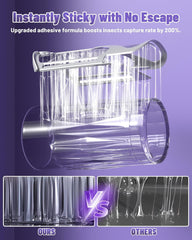 8 Packs ZEVO Flying Insect Trap Refills - Fits ZEVOM364 & Max, 100% Compatible