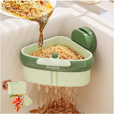 2025 Upgraded Sink Strainer Basket: Auto-Dump & Suction Cup | Kitchen Drainer & Corner Catcher