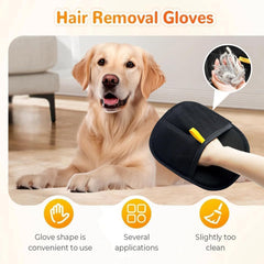2025 New Pet Hair Removal Gloves (2PCS) - Reusable Grooming Mitt for Furniture, Carpet, Car Seat & Pets