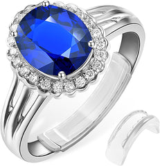 8 Pack 8 Sizes Ring Sizer Adjuster for Loose Rings Invisible Ring Guards for Women and Men with Polishing Cloth