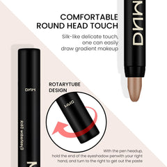 8Pcs Cream Eye Shadow Brightener Sticks Set for Eyes Smoky Amethyst Shimmer Eye Shadow Waterproof