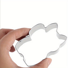 9 pieces of 3D cat biscuit molds, stainless steel biscuit molds, dessert molds, cake and chocolate molds