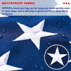 American Flag 3x5 ft – Heavy Duty Nylon with Embroidered Stars, Sewn Stripes & Brass Grommets