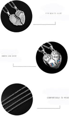 Sisters Gifts: Matching Heart Necklaces for Big & Little Sisters - Best Friends Necklace for 2 Women