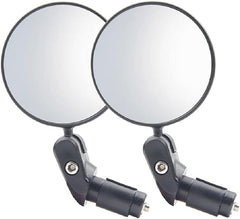 2pcs Bicycle Cycling Rear View Mirrors, Convex Mirror with Adjustable Handlebar Installation