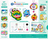 Children's puzzle DIY graffiti magnetic pendant