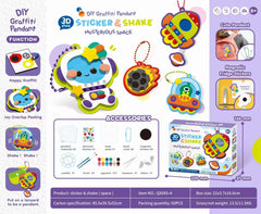 Children's puzzle DIY graffiti magnetic pendant