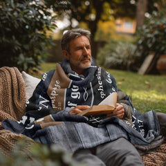 Christian Gifts for Men Blanket 60"x50", Religious Gifts for Men, Bible Gifts, Catholic Gifts, Spiritual Inspirational Baptism Gifts, Encouragement Birthday Gift for Man of God