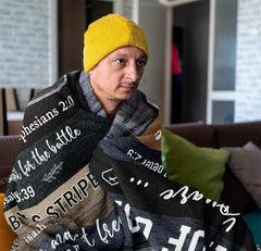 Christian Gifts for Men Blanket 60"x50", Religious Gifts for Men, Bible Gifts, Catholic Gifts, Spiritual Inspirational Baptism Gifts, Encouragement Birthday Gift for Man of God