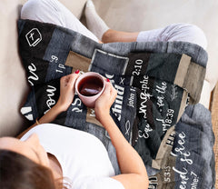 Christian Gifts for Men Blanket 60"x50", Religious Gifts for Men, Bible Gifts, Catholic Gifts, Spiritual Inspirational Baptism Gifts, Encouragement Birthday Gift for Man of God