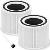 LEVOIT Core 300/300S/P Replacement Filter, H13 True HEPA 3-in-1, Core 300-RF Compatible, 2-Pack White