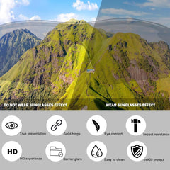 Cycling Glasses for Men Women Mountain Bike Windproof Dust-proof sunglasses Clear MTB Bicycle Riding