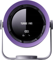 5 Speed Silent High-Speed Desk Fan with Battery Power, Silent Digital Display Portable Fan for Office, Bedroom, Kitchen, Home, Outdoor