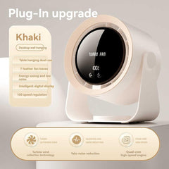 5 Speed Silent High-Speed Desk Fan with Battery Power, Silent Digital Display Portable Fan for Office, Bedroom, Kitchen, Home, Outdoor