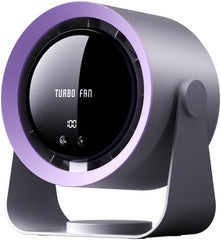 5 Speed Silent High-Speed Desk Fan with Battery Power, Silent Digital Display Portable Fan for Office, Bedroom, Kitchen, Home, Outdoor