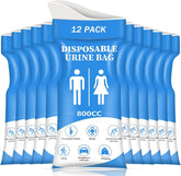Disposable Urine Bag 12/24 PCS Pee Bags for Travel for Women/Men, 800ML Emergency for Camping, Traffic Jams, Pregnant, Patient,