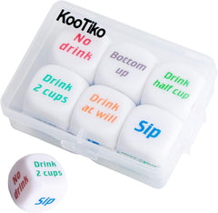 6 Pcs Drinking Dice Rolling Decider Bachelorette Games