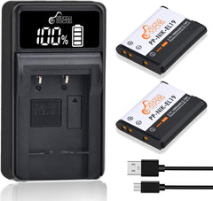 EN-EL19/NP-BJ1 Battery & LED USB Charger for Nikon Coolpix S32/S33/S100/S2800/S3100/S3200/S3300/S3500/S3600/S3700 and more