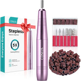 Electric Nail Drill File – Professional Tool for Acrylic/Gel/Dip Nails, Portable Kit with Polishing Tools & Bits/Bands