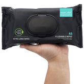 1 Pack, 48 Wipes - Unscented Extra-Large Wet Wipes with Vitamin-E & Aloe