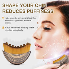 Lymphatic Contour Face Brush—Dry Brushing & Lymph Drainage Massager, Ergonomic Design for Face, Chin & Jawline Sculpting (1-Piece)