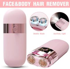 Electric Facial Hair Remover for Women with LED Light USB Charging Portable